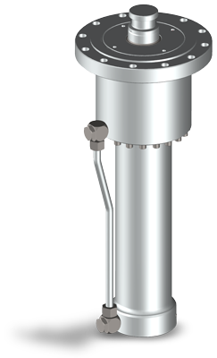 Vérin rapide avec course de travail Vérin hydraulique à course rapide et course de force