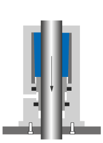 Dispositif antichute en tant que charge de compression