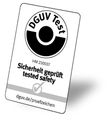 Le serrage de sécurité hydraulique avec certification de test DGUV.