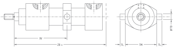 Dimensions des vérins normalisés selon DIN 24336, DIN ISO 6020-1, DIN ISO 6022