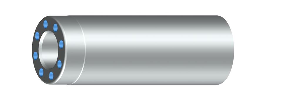 Cercle de trous sur l'extrémité de la tige