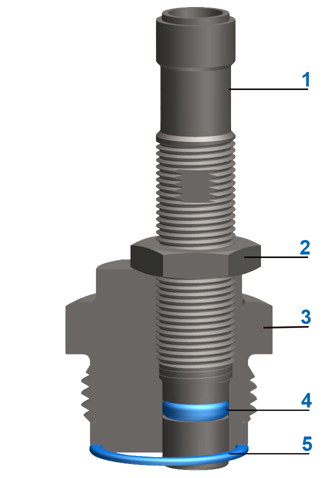 Détecteur de proximité avec excentrique (uniquement sur le bloqueur de tige)