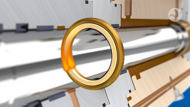 Vérin hydropulseur avec Servoseal® - joint avec bague anti-extrusion en carbone